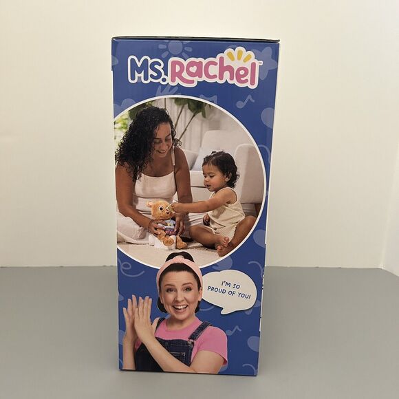 2024 Ms. Rachel POTTY TIME WITH BEAN Bear Plush Toy Play Toilet Paper NEW - Picture 3 of 5